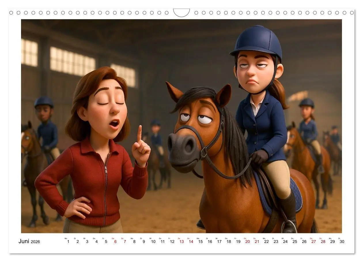 Bild: 9783516704464 | Mädchen brauchen ein Hoppi (Wandkalender 2026 DIN A3 quer),...