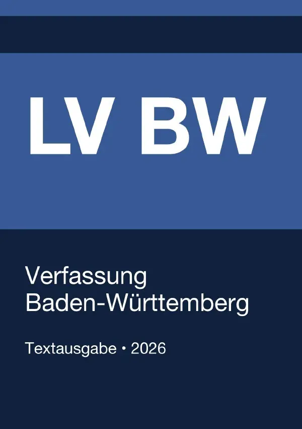 Cover: 9783565384464 | LV BW - Verfassung des Landes Baden-Württemberg 2026 | Deutschland
