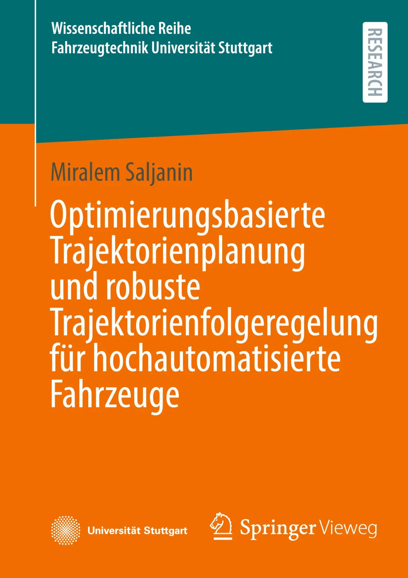 Cover: 9783658514464 | Optimierungsbasierte Trajektorienplanung und robuste...