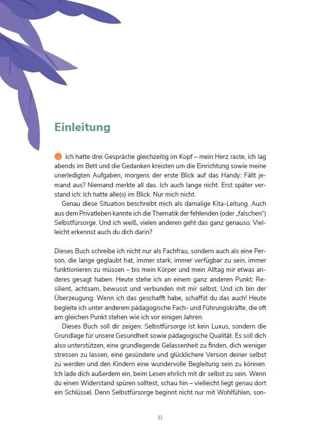 Bild: 9783960464464 | Selbstfürsorge für pädagogische Fachkräfte | Rebekka Asbach | Buch