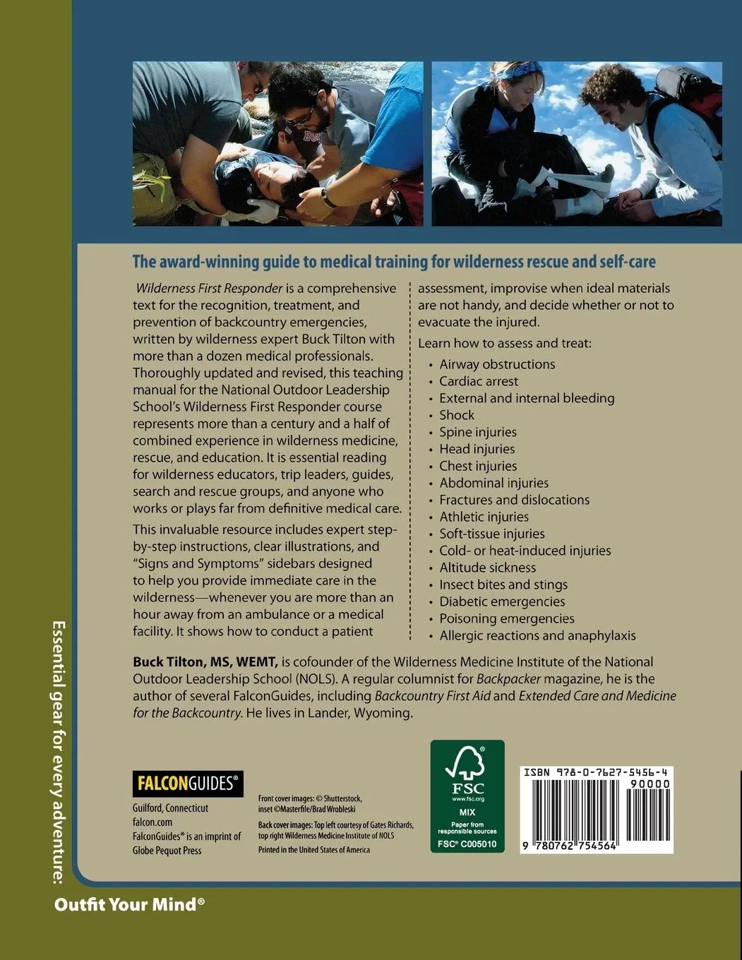 Rückseite: 9780762754564 | Wilderness First Responder | Buck Tilton | Taschenbuch | Englisch