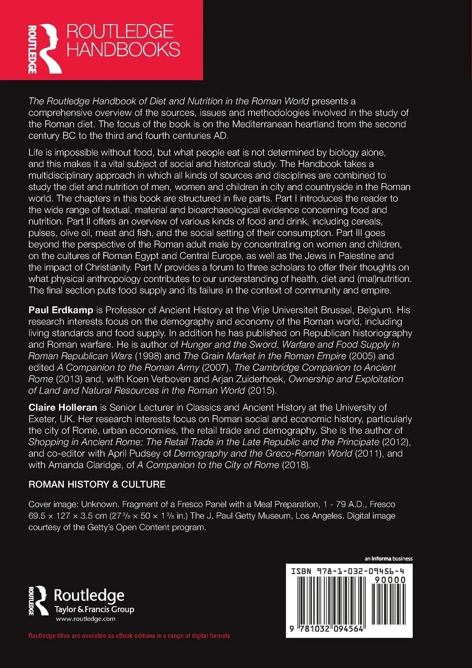 Rückseite: 9781032094564 | The Routledge Handbook of Diet and Nutrition in the Roman World | Buch