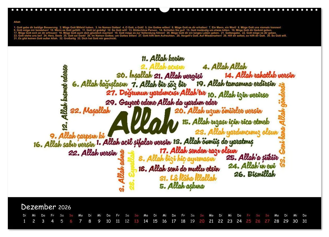 Bild: 9783516004564 | Sprachkalender Türkisch-Deutsch (hochwertiger Premium Wandkalender...