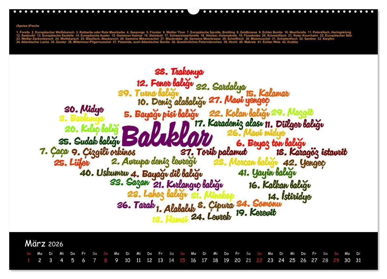 Bild: 9783516004564 | Sprachkalender Türkisch-Deutsch (hochwertiger Premium Wandkalender...