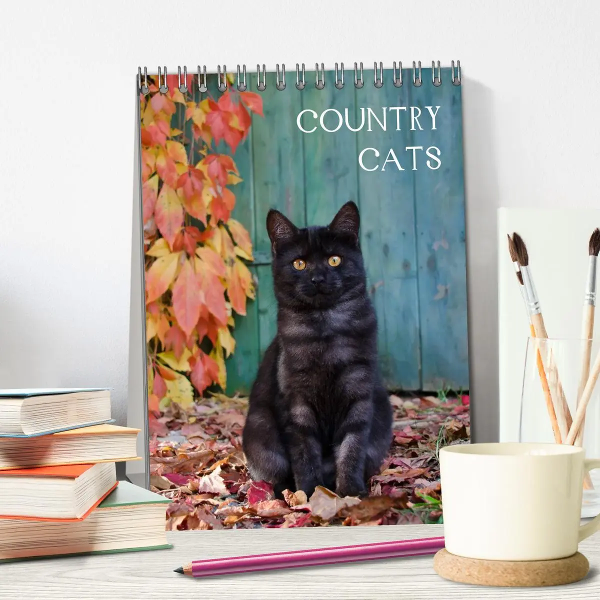 Bild: 9783516484564 | COUNTRY CATS (Tischkalender 2026 DIN A5 hoch), CALVENDO Monatskalender