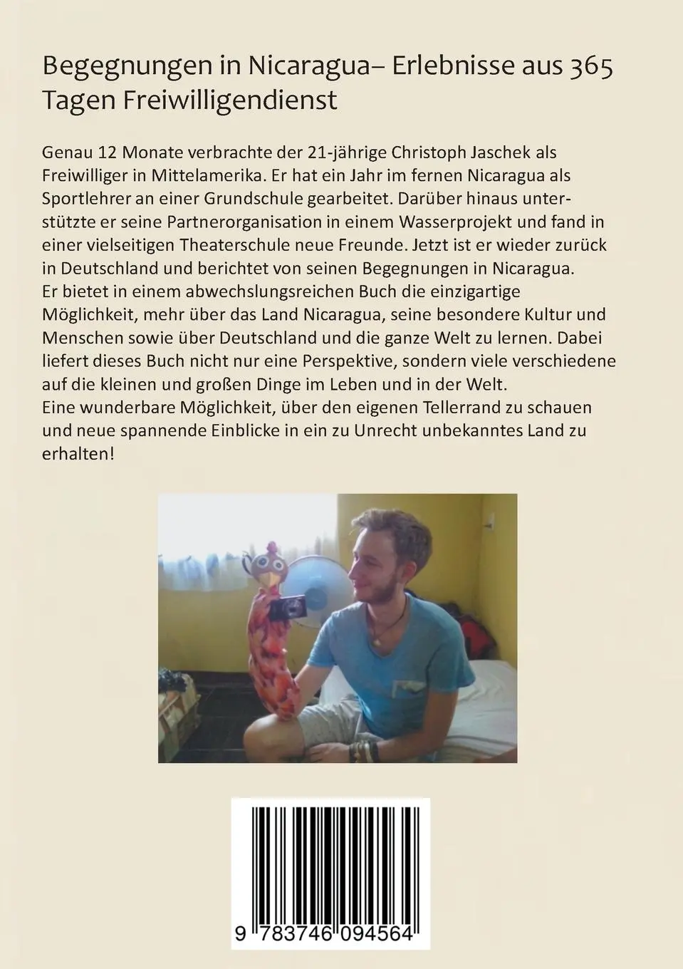 Rückseite: 9783746094564 | Begegnungen in Nicaragua | Erlebnisse aus 365 Tagen Freiwilligendienst