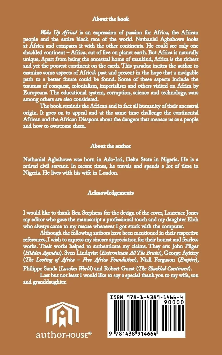Rückseite: 9781438914664 | Wake Up Africa! | Nathaniel U. Agbahowe | Taschenbuch | Englisch