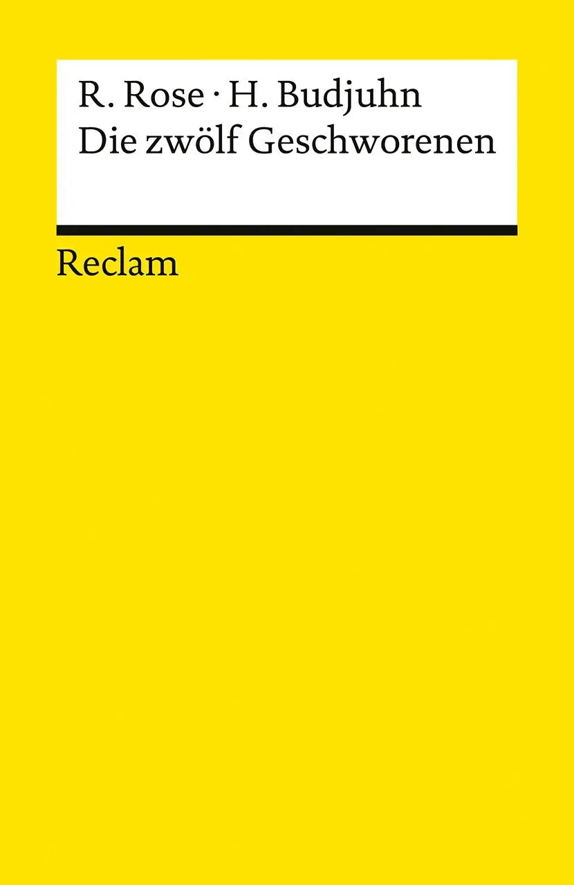 Cover: 9783150144664 | Die zwölf Geschworenen. Für die deutsche Bühne dramatisiert von...
