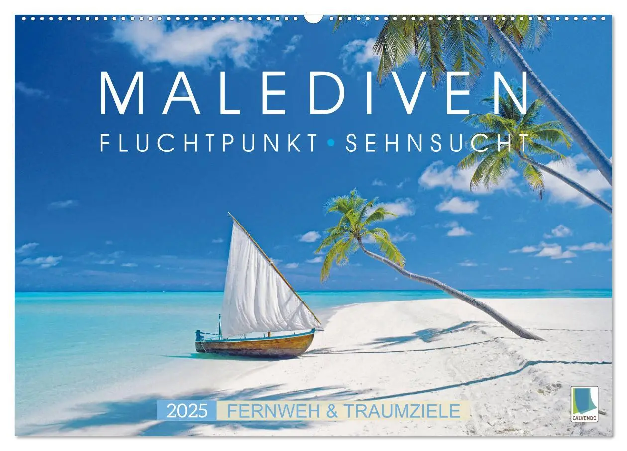 Cover: 9783435124664 | Die Malediven: Fluchtpunkt Sehnsucht (Wandkalender 2025 DIN A2...