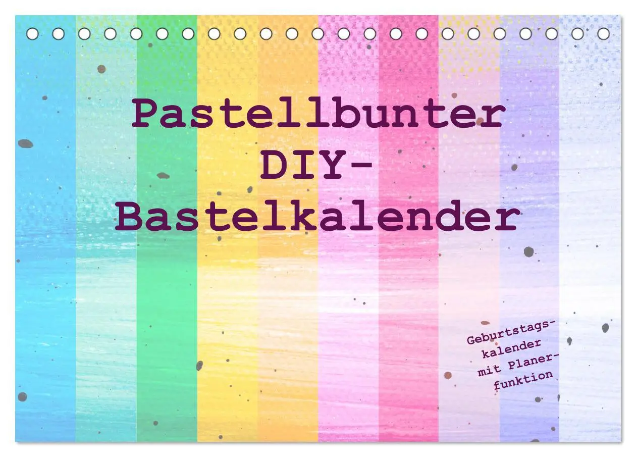 Cover: 9783457524664 | Pastellbunter DIY-Bastelkalender (Tischkalender 2026 DIN A5 quer),...
