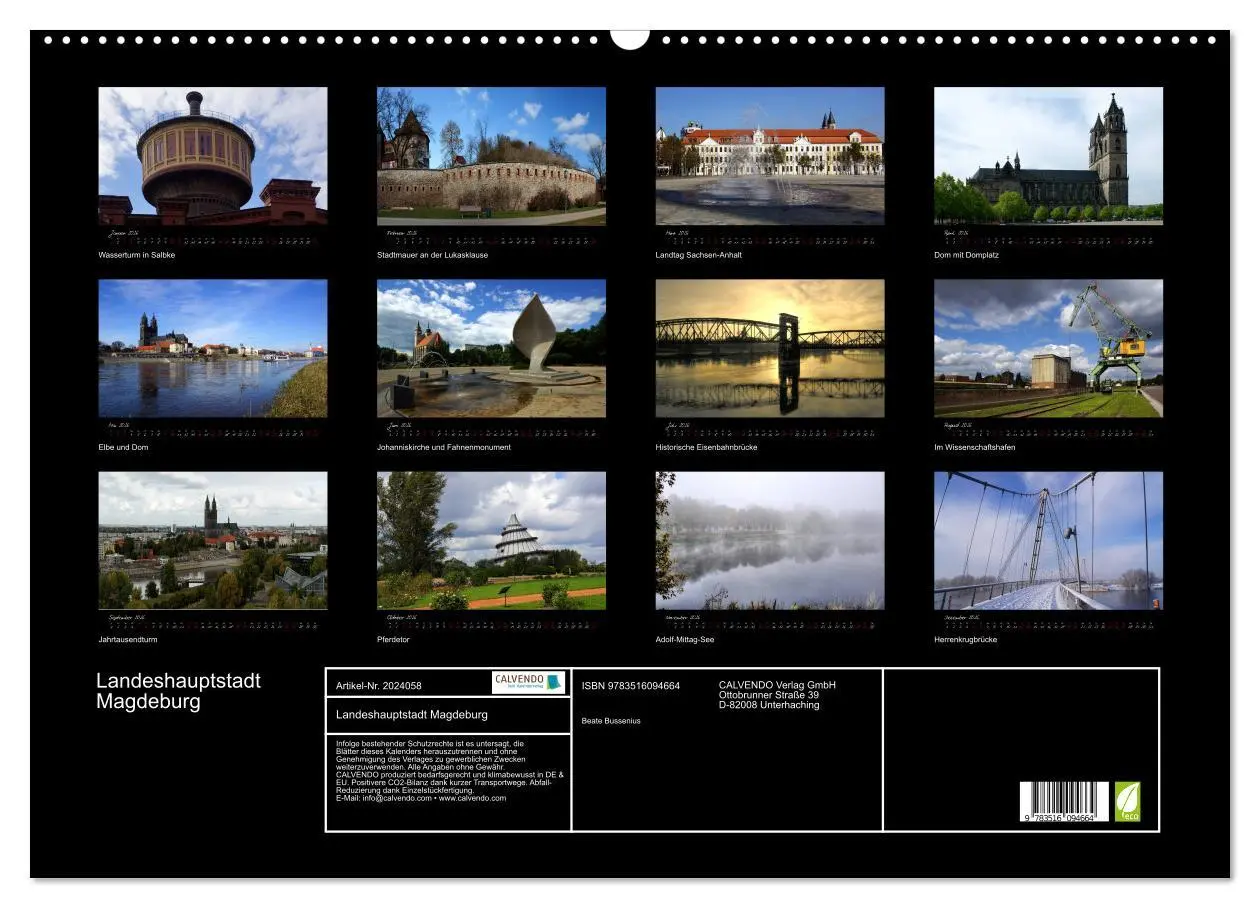 Bild: 9783516094664 | Landeshauptstadt Magdeburg (Wandkalender 2026 DIN A2 quer),...