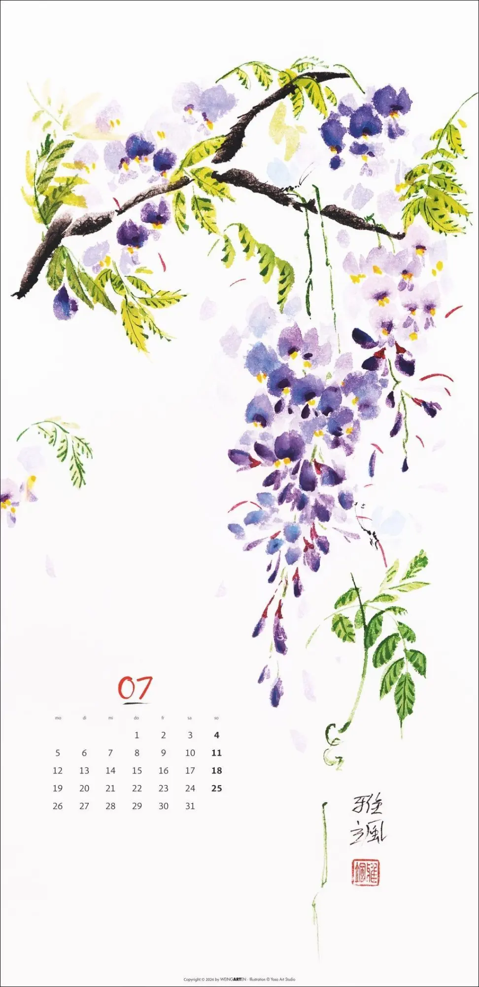 Bild: 9783839904664 | Japan Spirit 2027 - The Art of Sumi-e | Yasa | Kalender | 14 S. | 2027