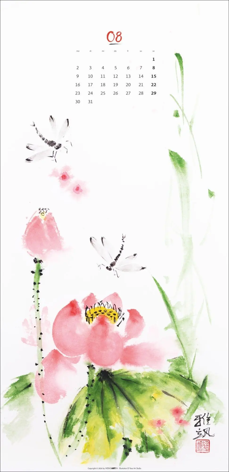 Bild: 9783839904664 | Japan Spirit 2027 - The Art of Sumi-e | Yasa | Kalender | 14 S. | 2027