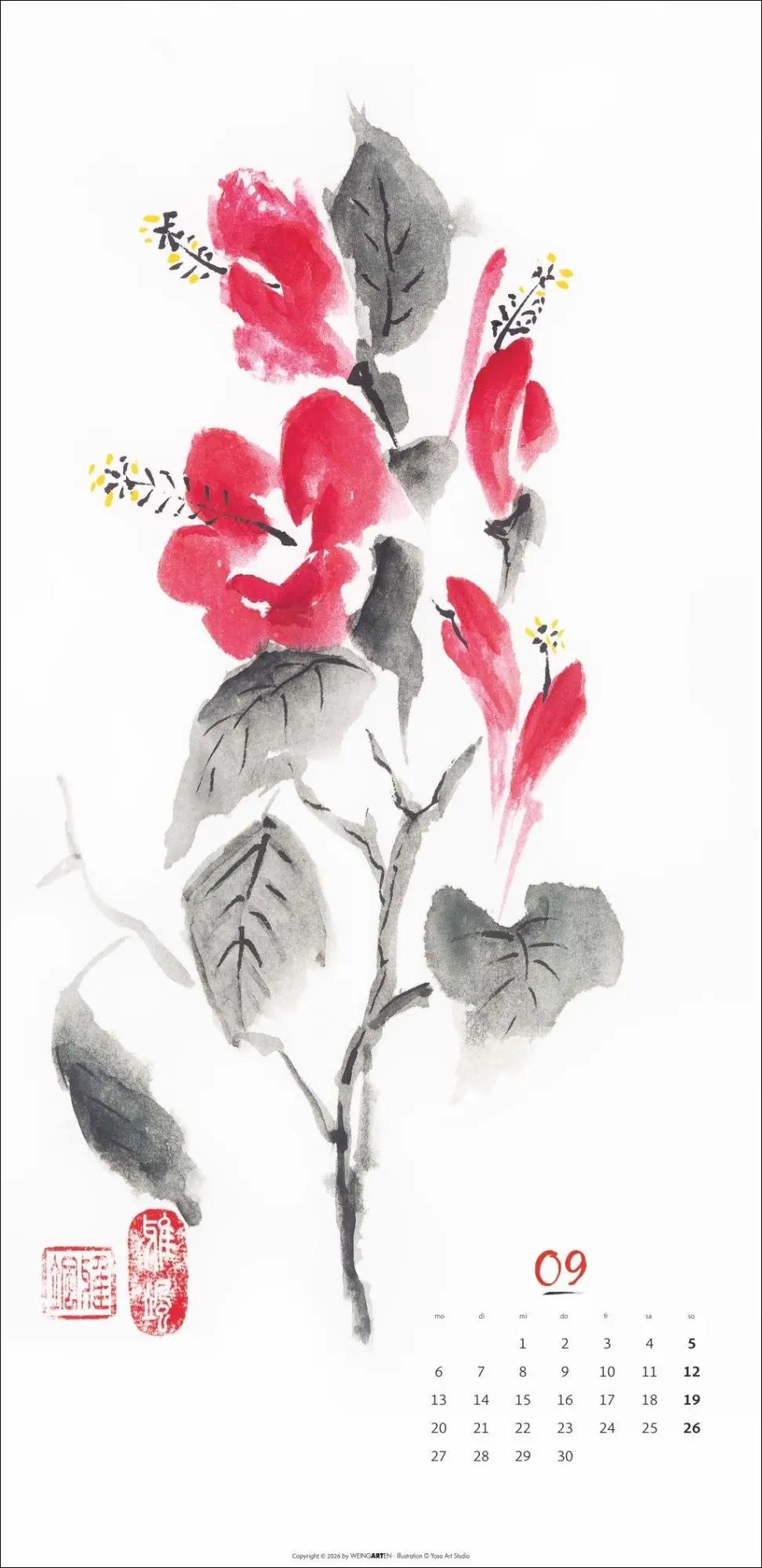 Bild: 9783839904664 | Japan Spirit 2027 - The Art of Sumi-e | Yasa | Kalender | 14 S. | 2027