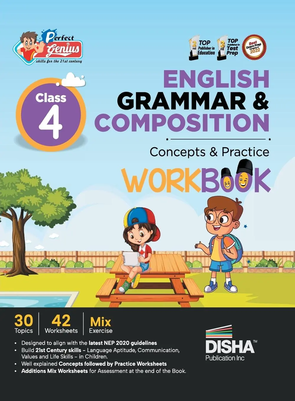 Cover: 9789355644664 | Perfect Genius Class 4 English Grammar &amp; Composition Concepts &amp;...