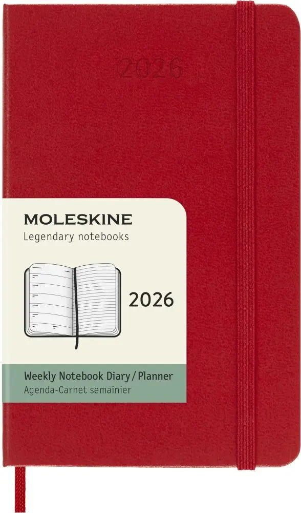 Bild: 8056999274764 | Moleskine 12 Monate Wochen Notizkalender 2026, Pocket/A6, 1 Wo = 1...