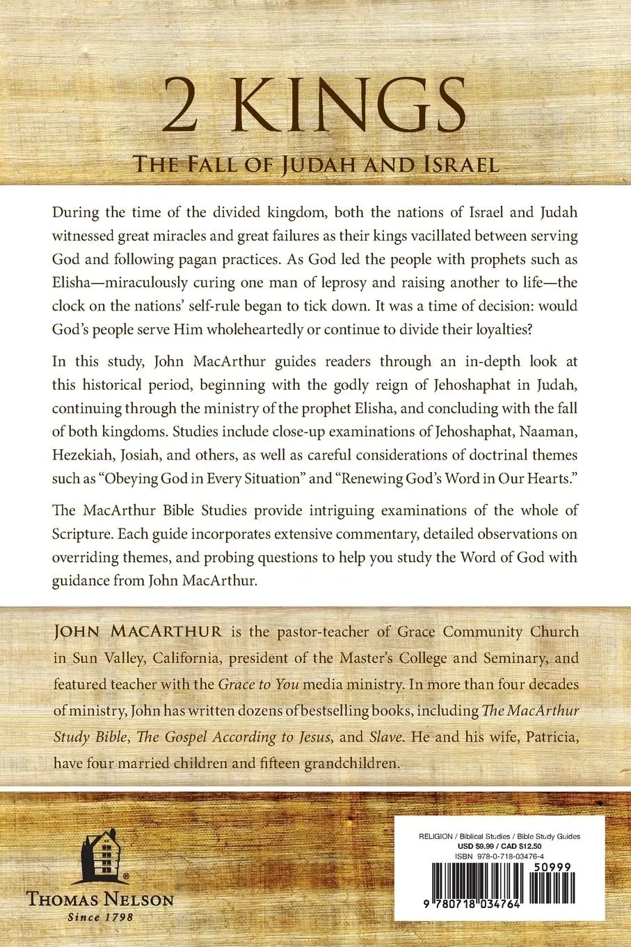 Rückseite: 9780718034764 | The 2 Kings | The Fall of Judah and Israel | John F. Macarthur | Buch