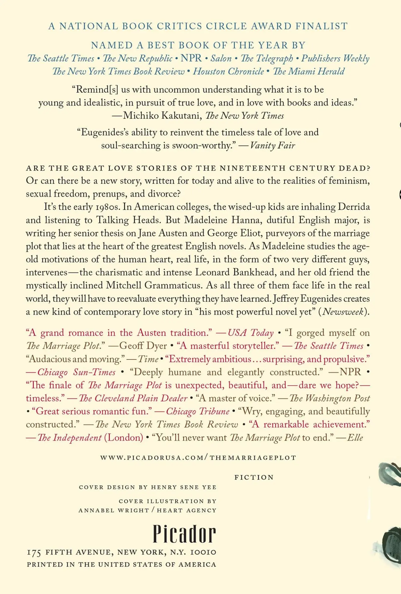 Rückseite: 9781250014764 | The Marriage Plot | Jeffrey Eugenides | Taschenbuch | Englisch | 2012
