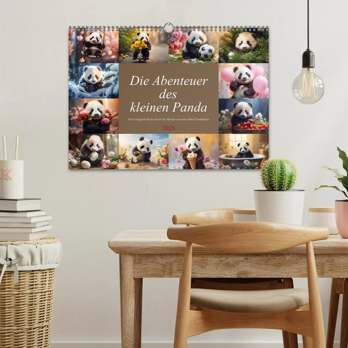 Bild: 9783457514764 | Die Abenteuer des kleinen Panda (Wandkalender 2026 DIN A3 quer),...