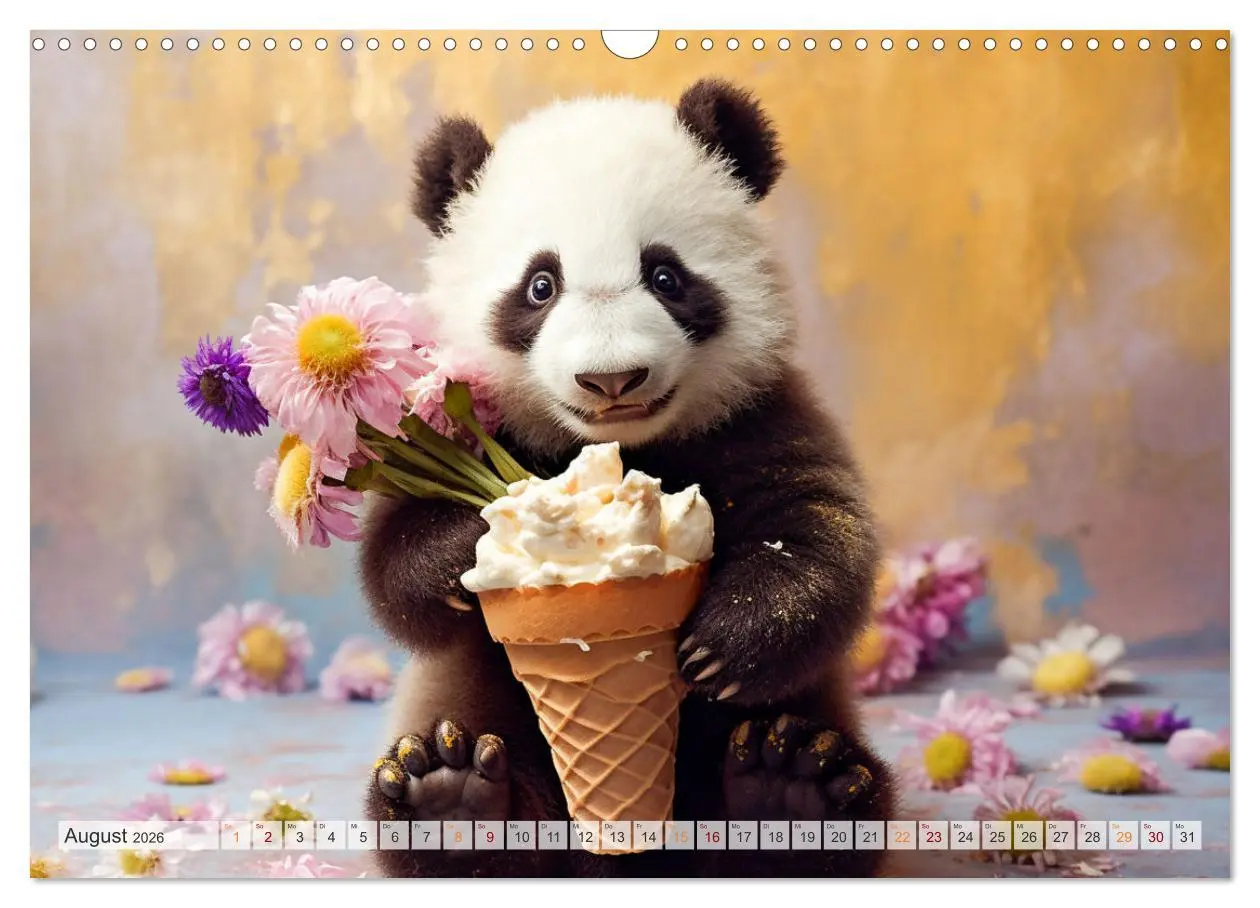 Bild: 9783457514764 | Die Abenteuer des kleinen Panda (Wandkalender 2026 DIN A3 quer),...