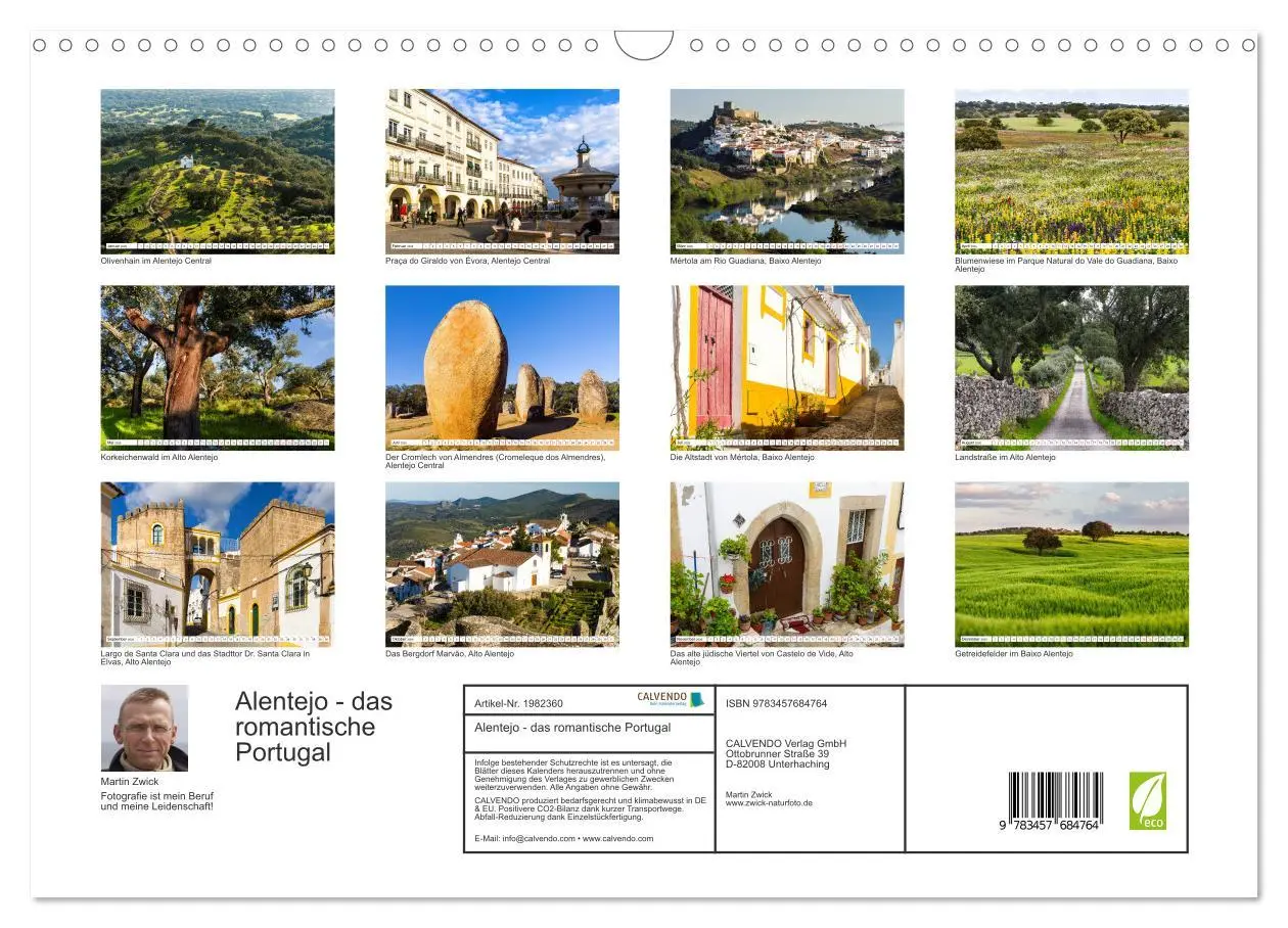 Bild: 9783457684764 | Alentejo - das romantische Portugal (Wandkalender 2026 DIN A3...