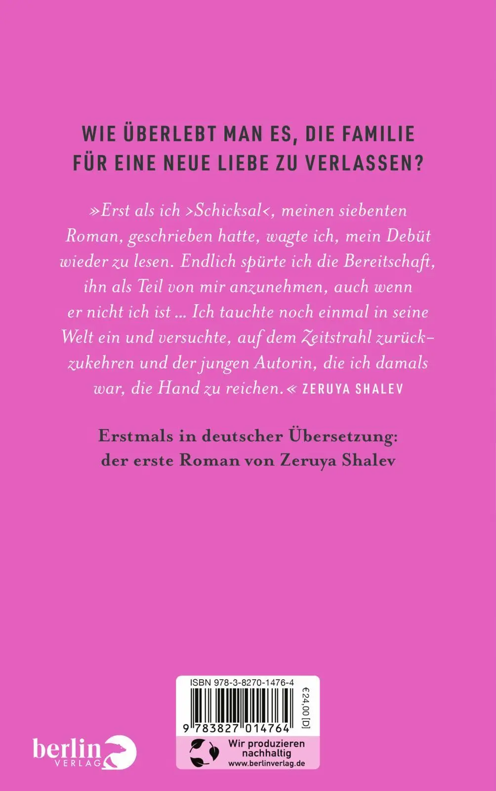 Rückseite: 9783827014764 | Nicht ich | Roman Das Debüt der großen israelischen Schriftstellerin