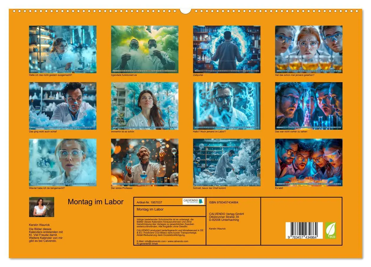 Bild: 9783457434864 | Montag im Labor (hochwertiger Premium Wandkalender 2026 DIN A2...