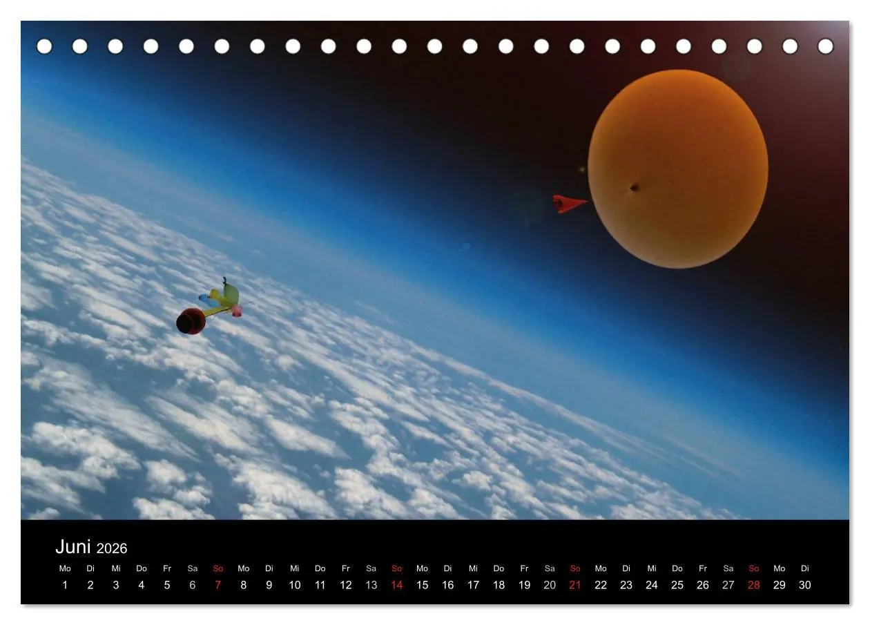 Bild: 9783516214864 | Eine Reise in die Stratosphäre (Tischkalender 2026 DIN A5 quer),...