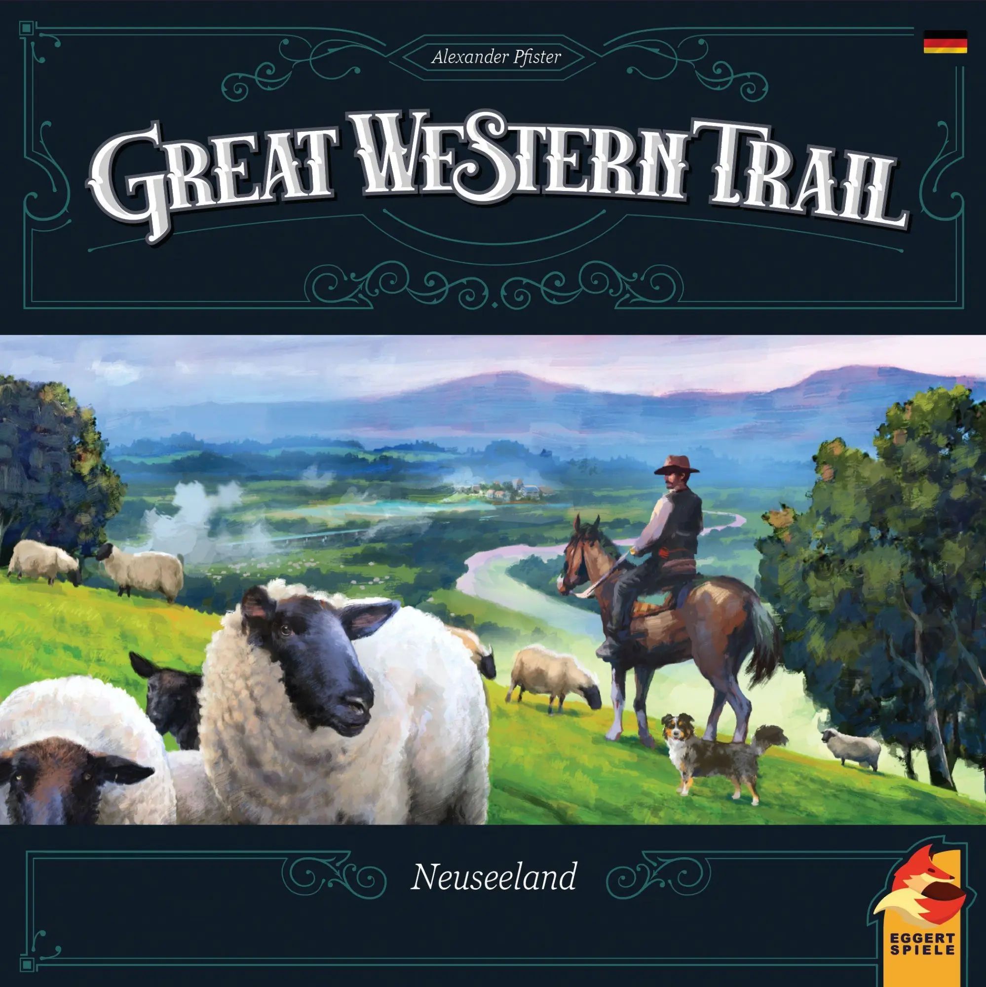 Cover: 4015566604964 | Great Western Trail: Neuseeland | Alexander Pfister | Spiel | EGGD0009