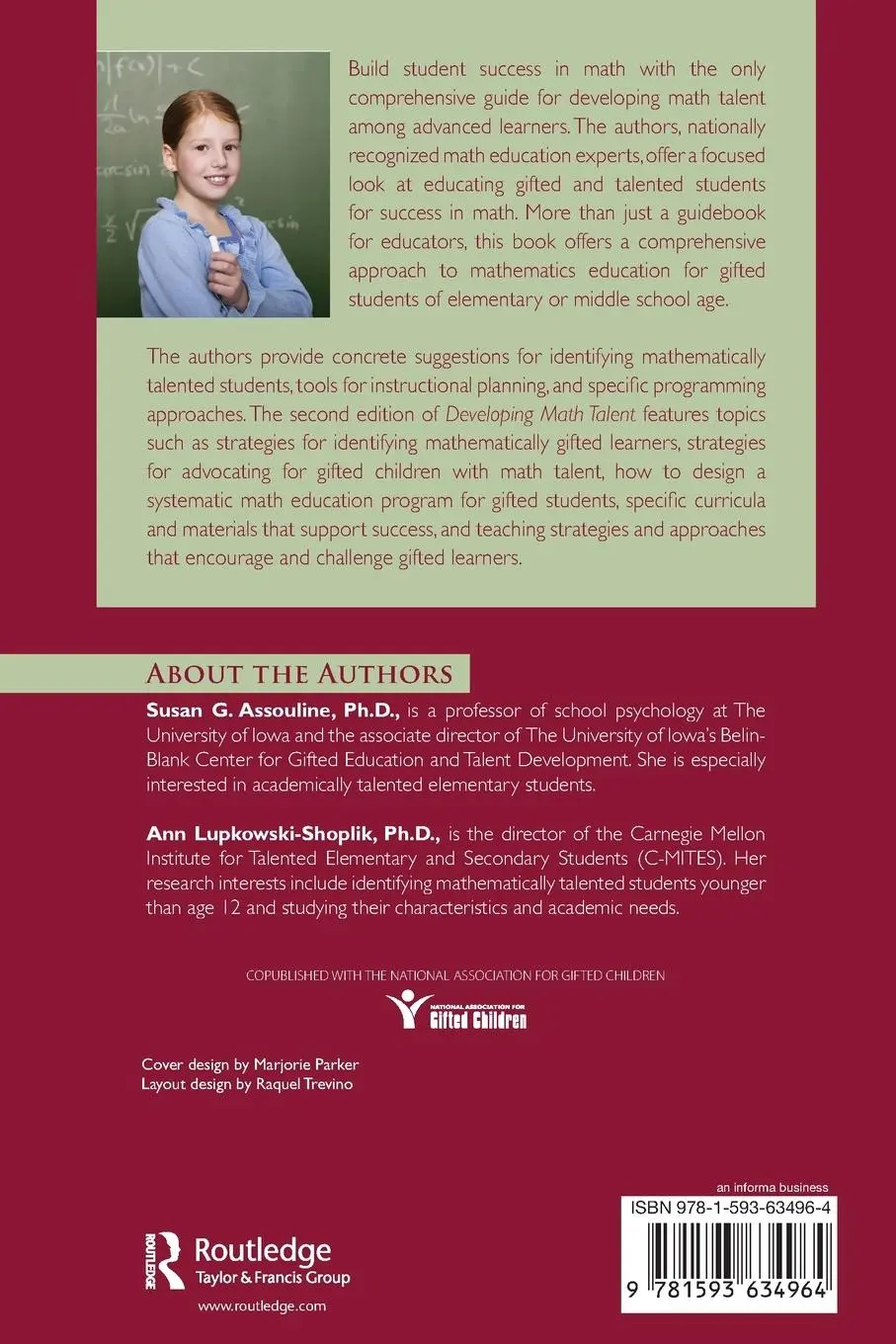 Rückseite: 9781593634964 | Developing Math Talent | Susan G. Assouline (u. a.) | Taschenbuch