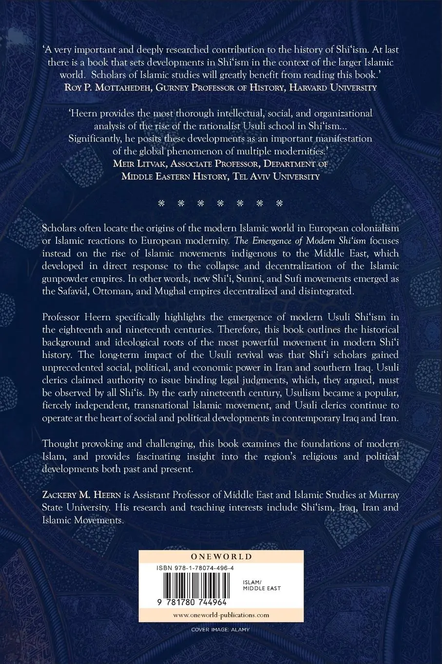 Rückseite: 9781780744964 | Emergence of Modern Shi'ism | Islamic Reform in Iraq and Iran | Heern