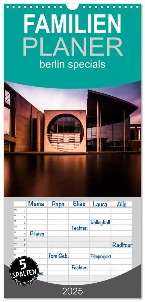 Cover: 9783457114964 | Familienplaner 2025 - berlin specials mit 5 Spalten (Wandkalender,...
