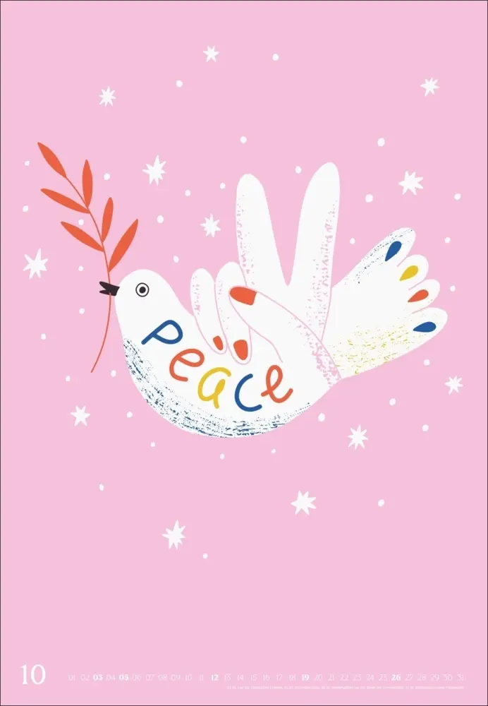 Bild: 9783756404964 | Peace Posterkalender 2025 | Kalender | Spiralbindung | 14 S. | Deutsch