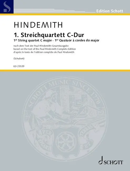 1. Streichquartett C-Dur