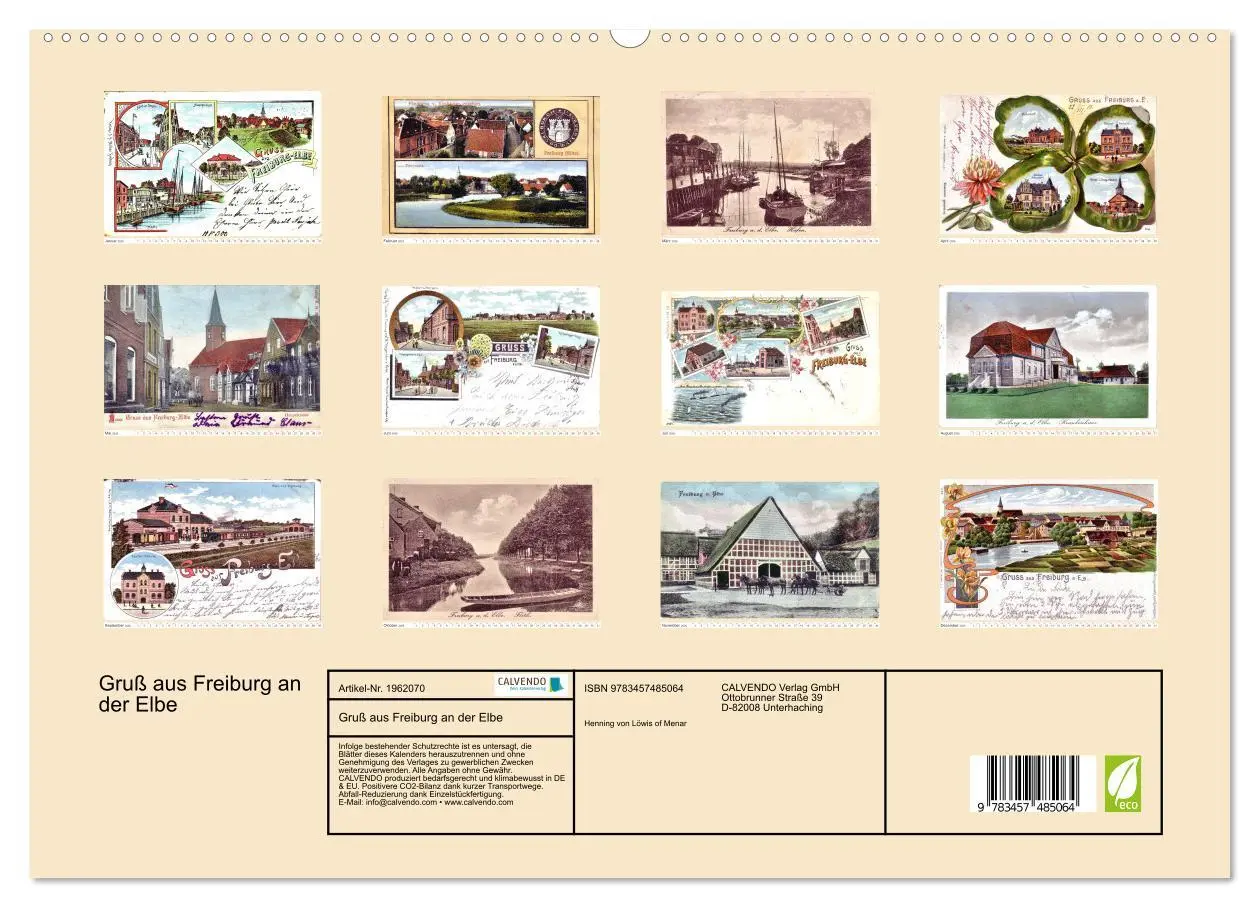 Bild: 9783457485064 | Gruß aus Freiburg an der Elbe (hochwertiger Premium Wandkalender...