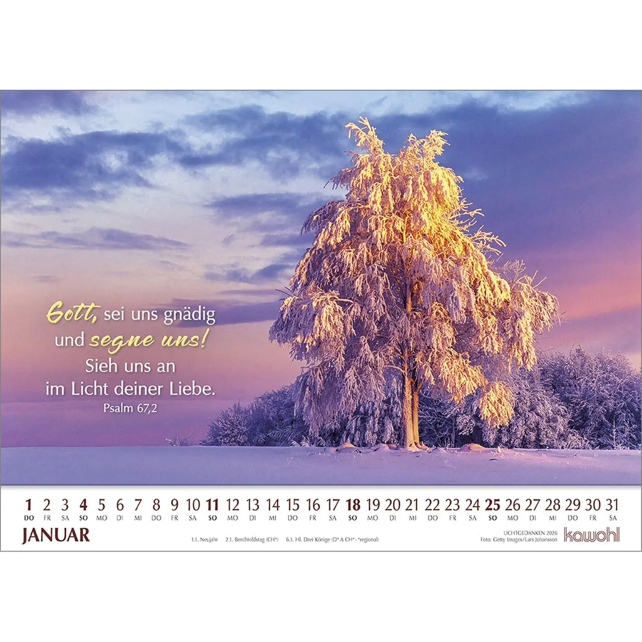 Bild: 9783754865064 | Lichtgedanken 2026 | Kalender | Spiralbindung | 14 S. | Deutsch | 2026