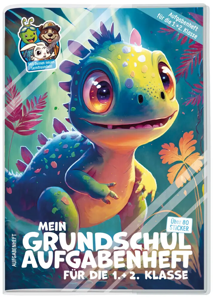 Cover: 4029357115164 | Mein Grundschul-Aufgabenheft 1. und 2. Klasse A5 [Kleiner Dino] EM