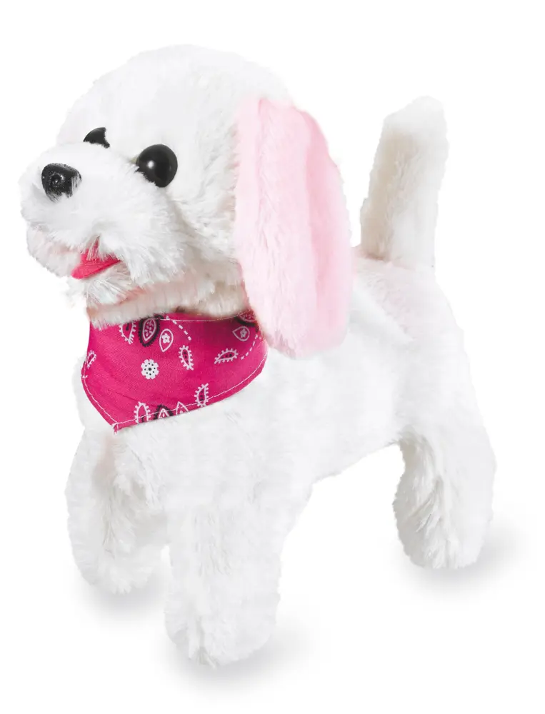 Bild: 4042774445164 | Jamara Trixi RC Plüschhund Weiss/Rosa | In Karton mit Sichtfenster