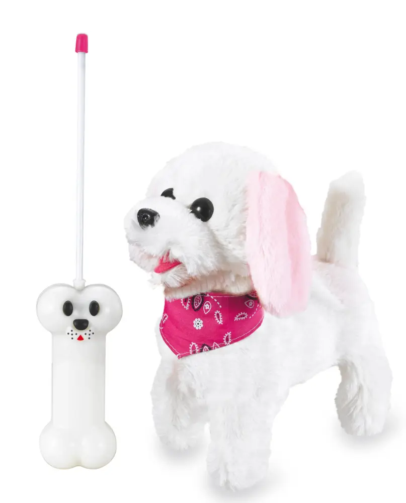 Bild: 4042774445164 | Jamara Trixi RC Plüschhund Weiss/Rosa | In Karton mit Sichtfenster