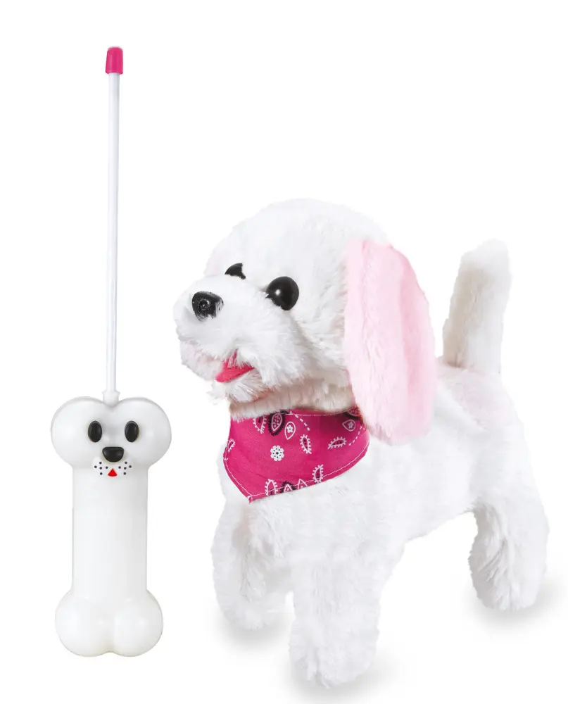 Bild: 4042774445164 | Jamara Trixi RC Plüschhund Weiss/Rosa | In Karton mit Sichtfenster