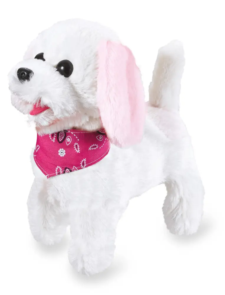 Bild: 4042774445164 | Jamara Trixi RC Plüschhund Weiss/Rosa | In Karton mit Sichtfenster