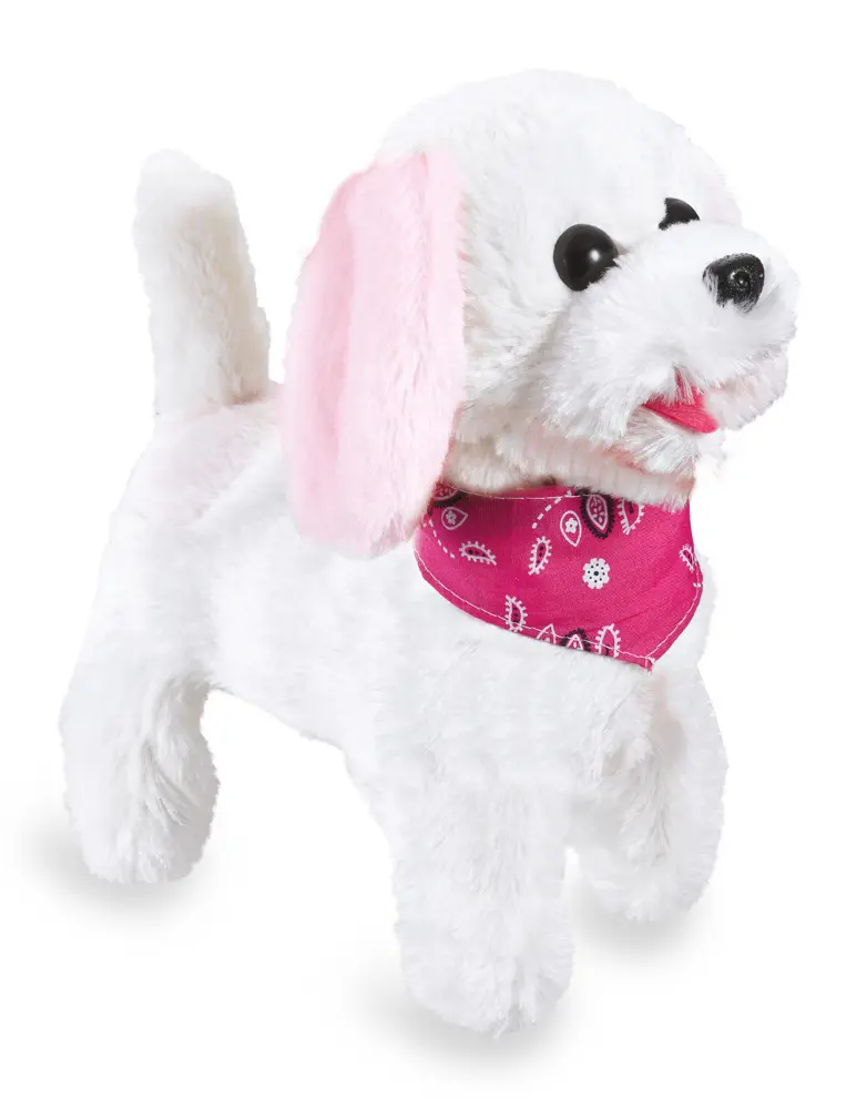 Bild: 4042774445164 | Jamara Trixi RC Plüschhund Weiss/Rosa | In Karton mit Sichtfenster