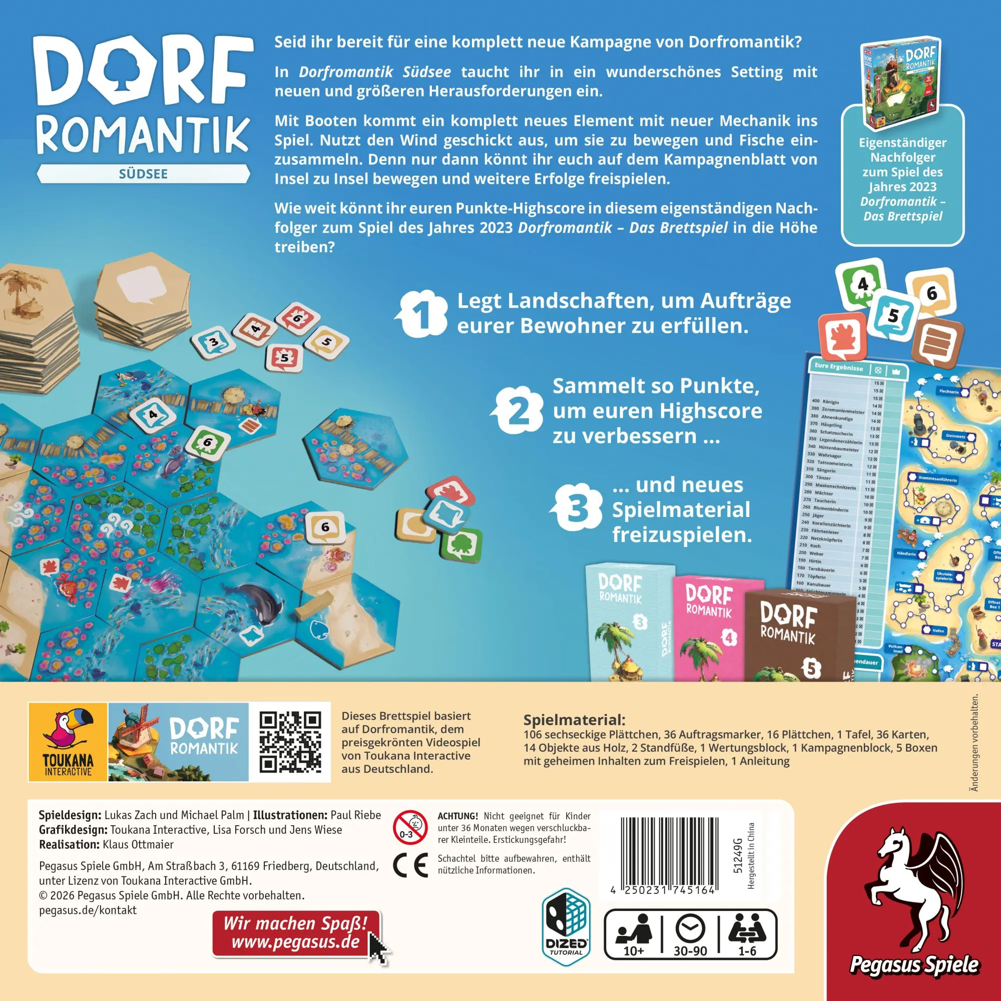 Bild: 4250231745164 | Dorfromantik - Südsee | Spiel | 51249G | Deutsch | 2026