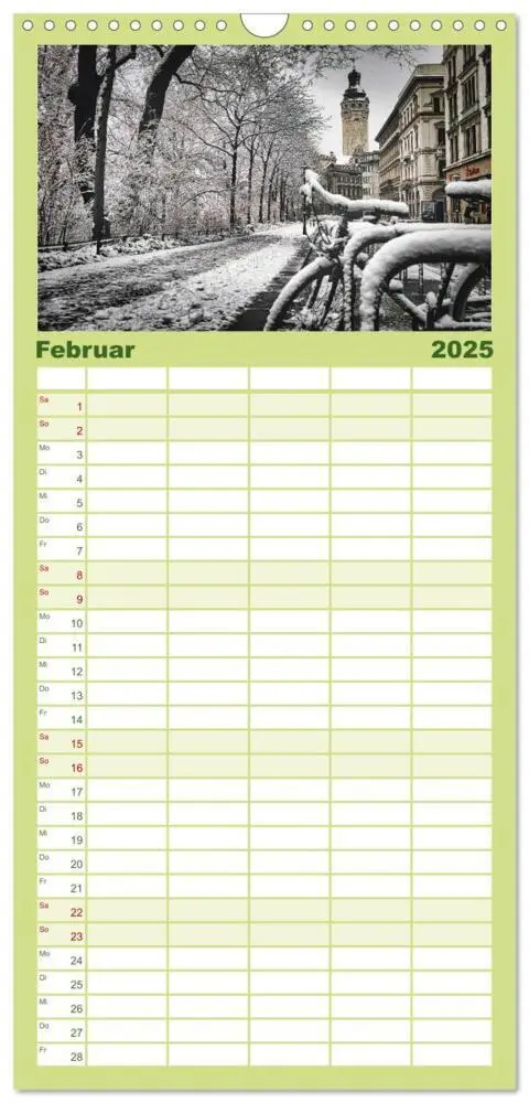 Bild: 9783457095164 | Familienplaner 2025 - Leipzig Kalender Perspektiven mit 5 Spalten...