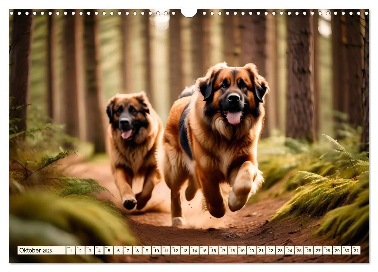 Bild: 9783457305164 | Leonberger - der zahme Löwe (Wandkalender 2026 DIN A3 quer),...