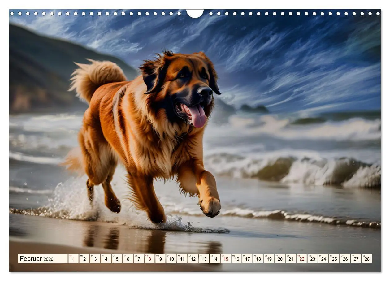 Bild: 9783457305164 | Leonberger - der zahme Löwe (Wandkalender 2026 DIN A3 quer),...