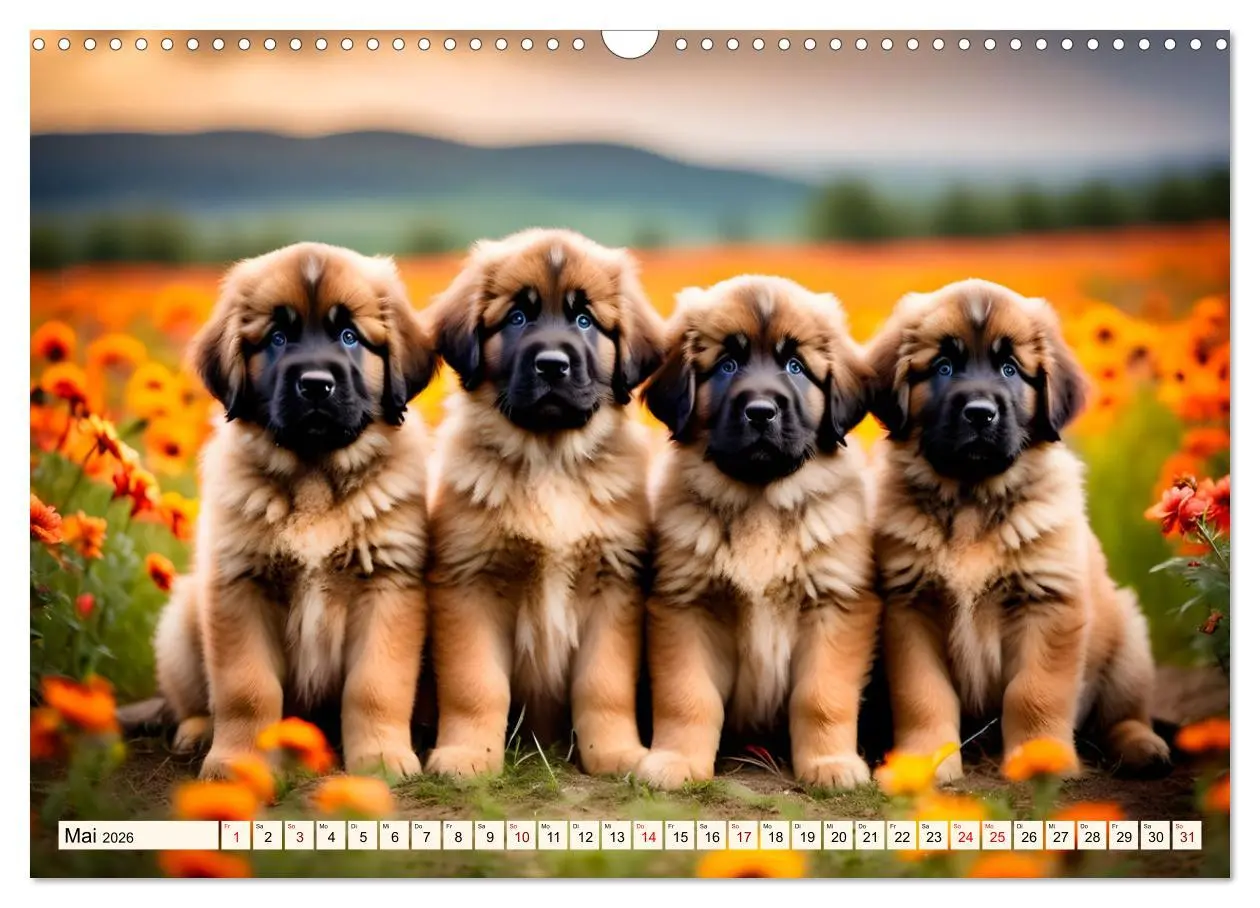 Bild: 9783457305164 | Leonberger - der zahme Löwe (Wandkalender 2026 DIN A3 quer),...