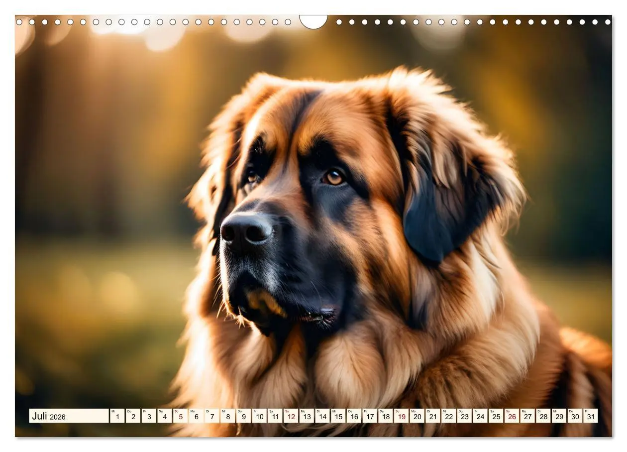 Bild: 9783457305164 | Leonberger - der zahme Löwe (Wandkalender 2026 DIN A3 quer),...