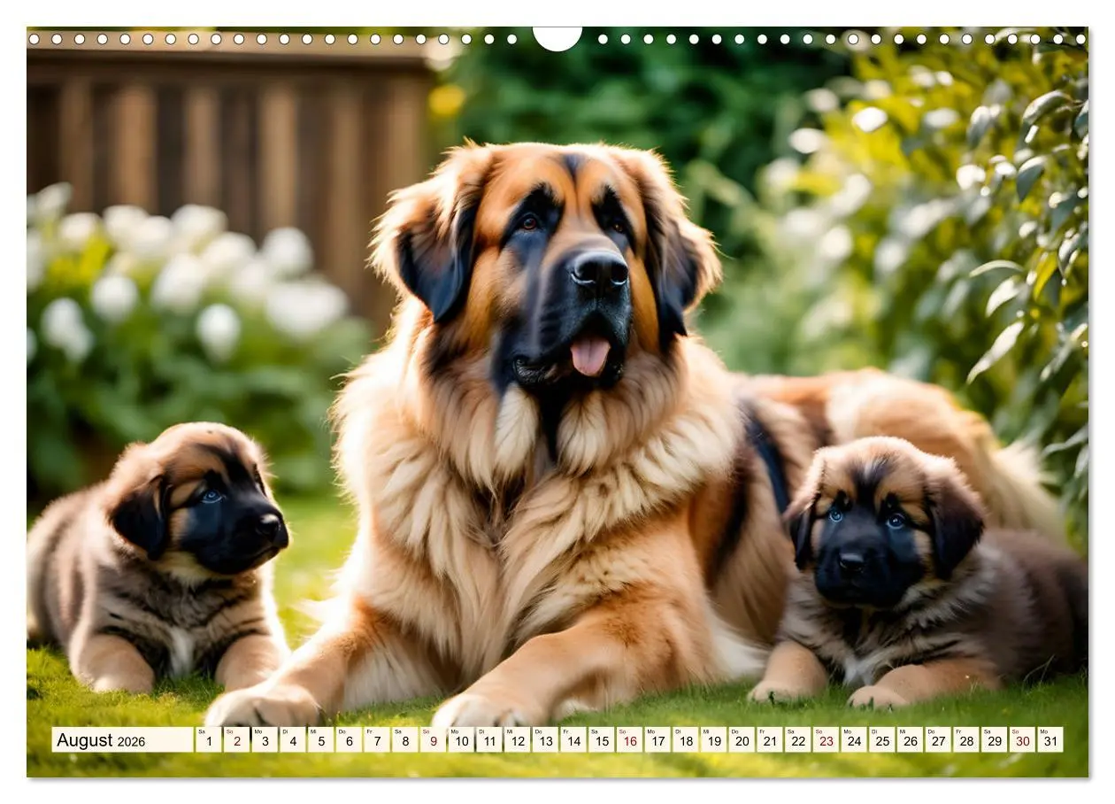 Bild: 9783457305164 | Leonberger - der zahme Löwe (Wandkalender 2026 DIN A3 quer),...