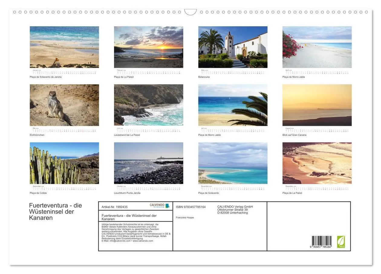 Bild: 9783457785164 | Fuerteventura - die Wüsteninsel der Kanaren (Wandkalender 2026 DIN...